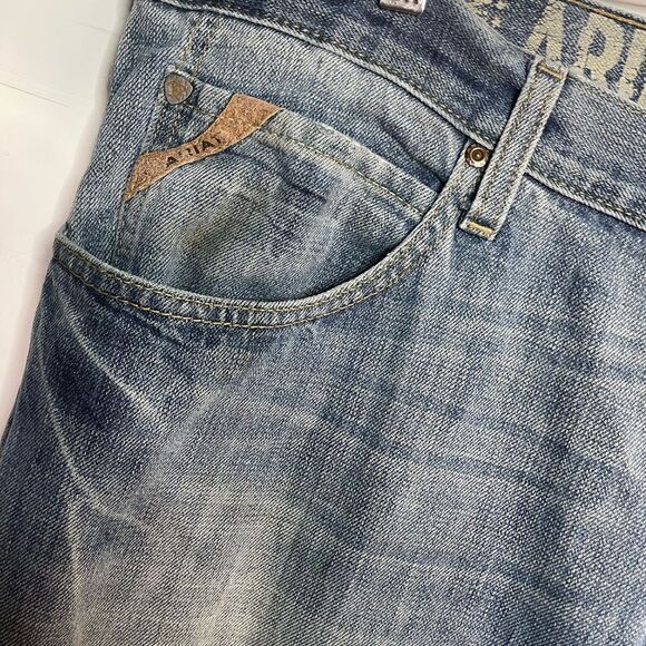 5 for $25🔥Ariat Denim Low-Rise Bootcut Denim Jeans Size 40X30 - Picture 6 of 12